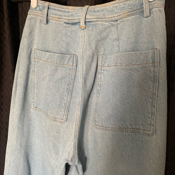 Wide Leg Twill Jeans - Picture 4 of 7